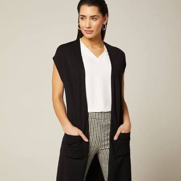 Echo Design Sweaters - NWT - Midnight Blue Sleeveless Cardigan